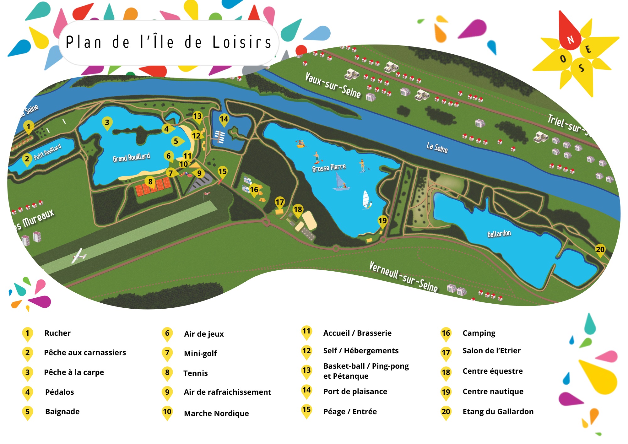 plan de l'île